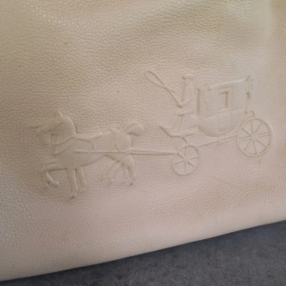 Coach Embossed Horse and Carriage Edie Shoulder Bag in Pebbled Leather peachpink